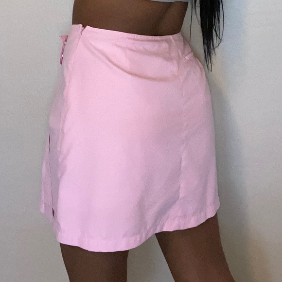 Pink Pleated Tennis Skirt - Picture 2 of 3